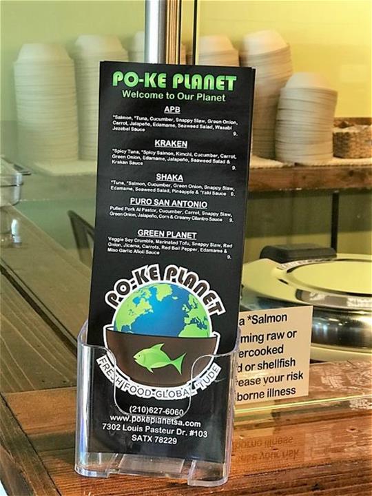Poke Planet menu